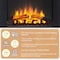 Edendirect 28'' Ventless Electric Fireplace Insert, Black, Remote Control, 750W/1500W EF321B - alternate 4